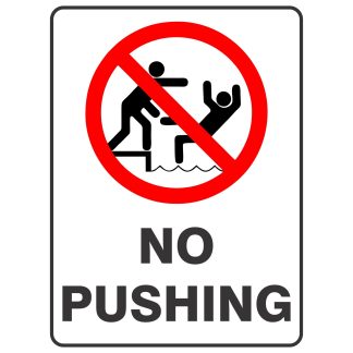 No Pushing