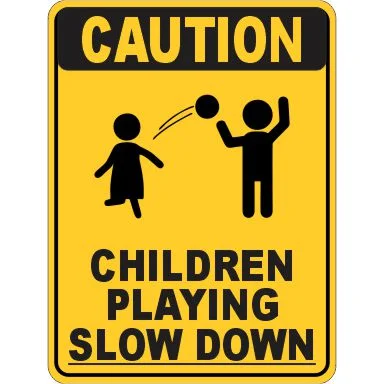 Caution Children Playing
