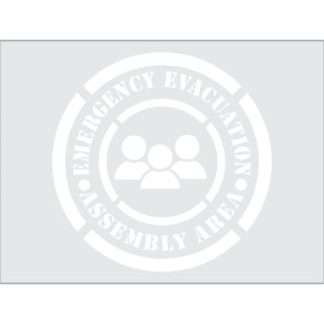 Emergency Assembly Area Stencil