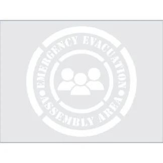 Emergency Assembly Area Stencil