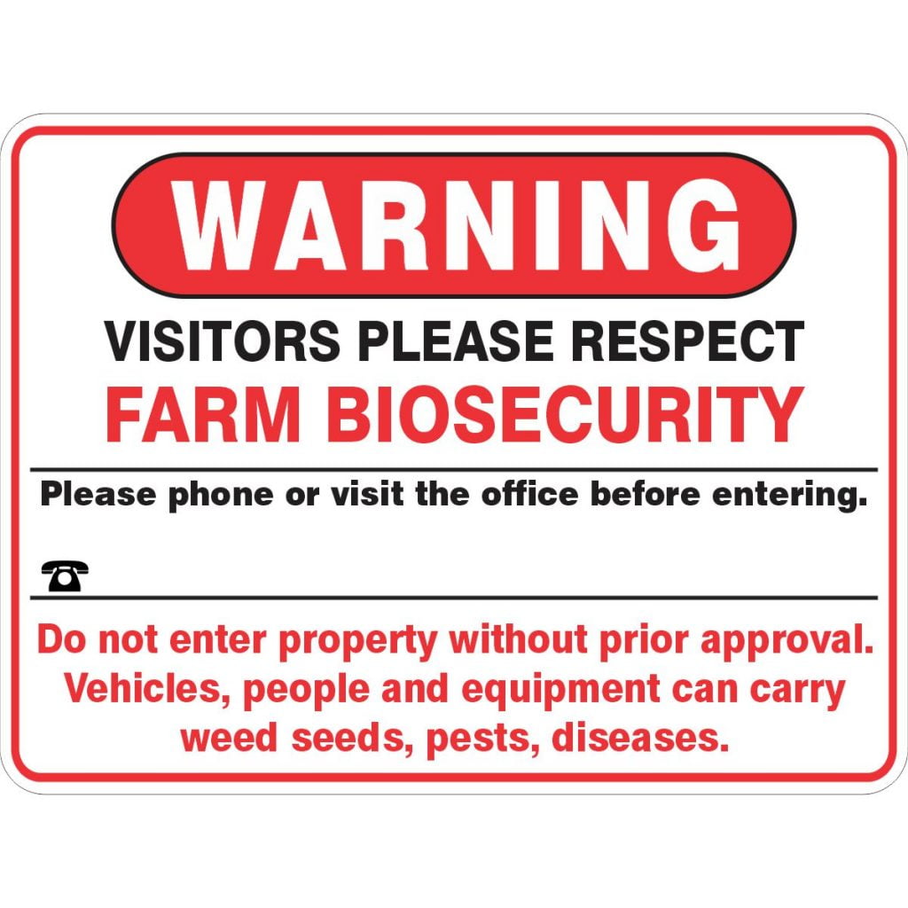 Biosecurity Signs