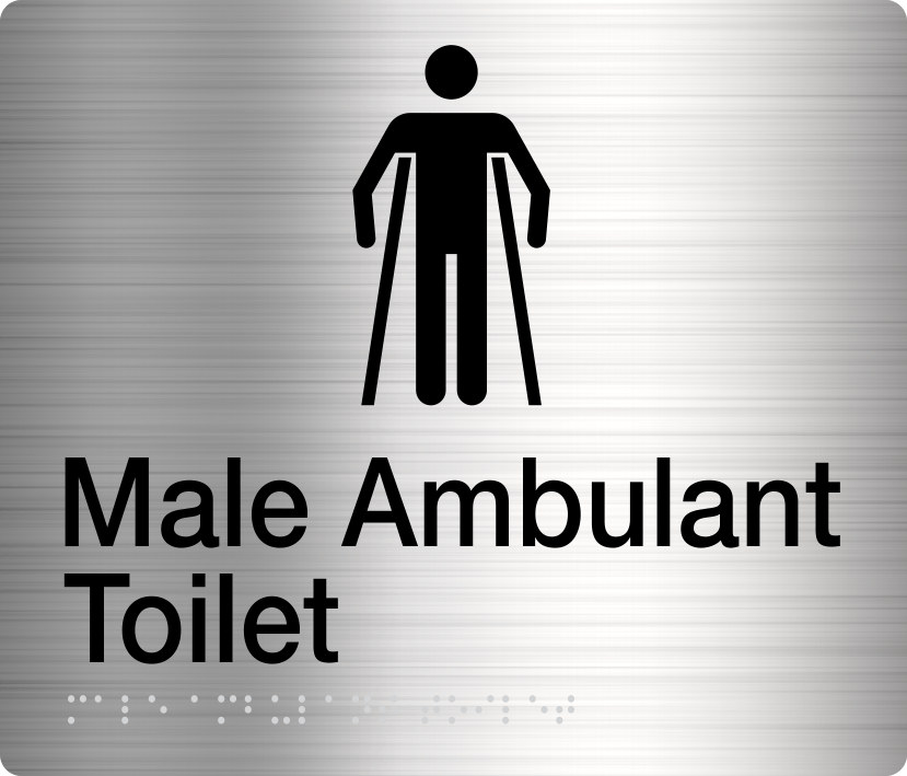 Male Ambulant Toilet Stainless Steel (Braille) | Buy Now | Discount