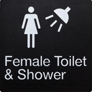 Female Toilet & Shower (Braille)