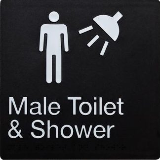 Male Toilet & Shower (Braille)