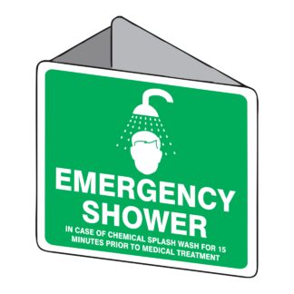 3D Emergency Shower WALL SIGN