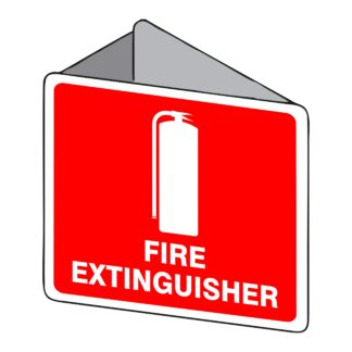 3D Fire Extinguisher Wall Sign