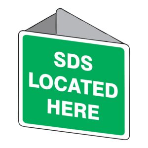 3d Emergency Sign - Sds Located Here