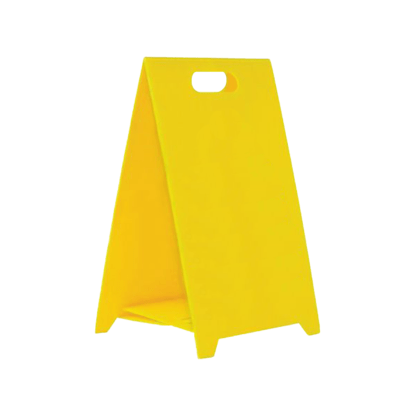 Corflute A-frame Warning Blank Yellow