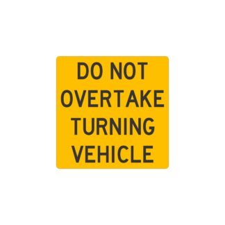 Cat33L Do Not Over Take Turning Vehicle