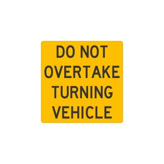 Cat33L Do Not Over Take Turning Vehicle