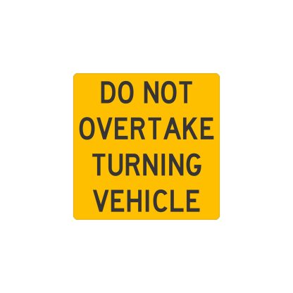 Cat33L Do Not Over Take Turning Vehicle