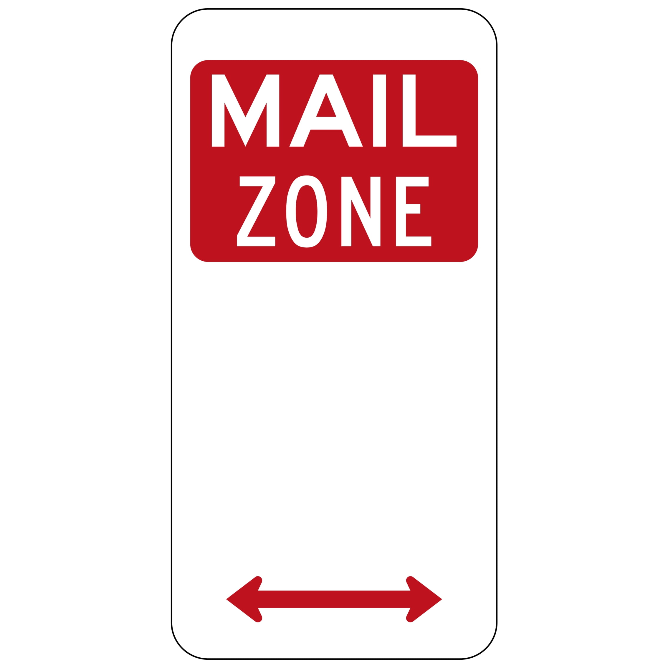 Mail Zone Sign (regulatory) (left Or Right) Buy Now Discount Safety