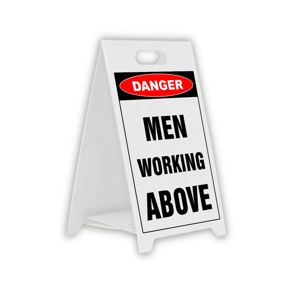 Corflute A-frame Danger Men Working Above