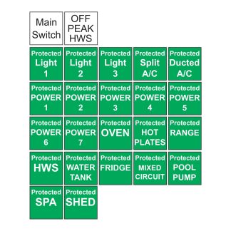 50 Pack Switchboard Labels 15x15mm (Top Up Pack)