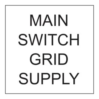 Main Switch Grid Supply - 15mm x 15mm