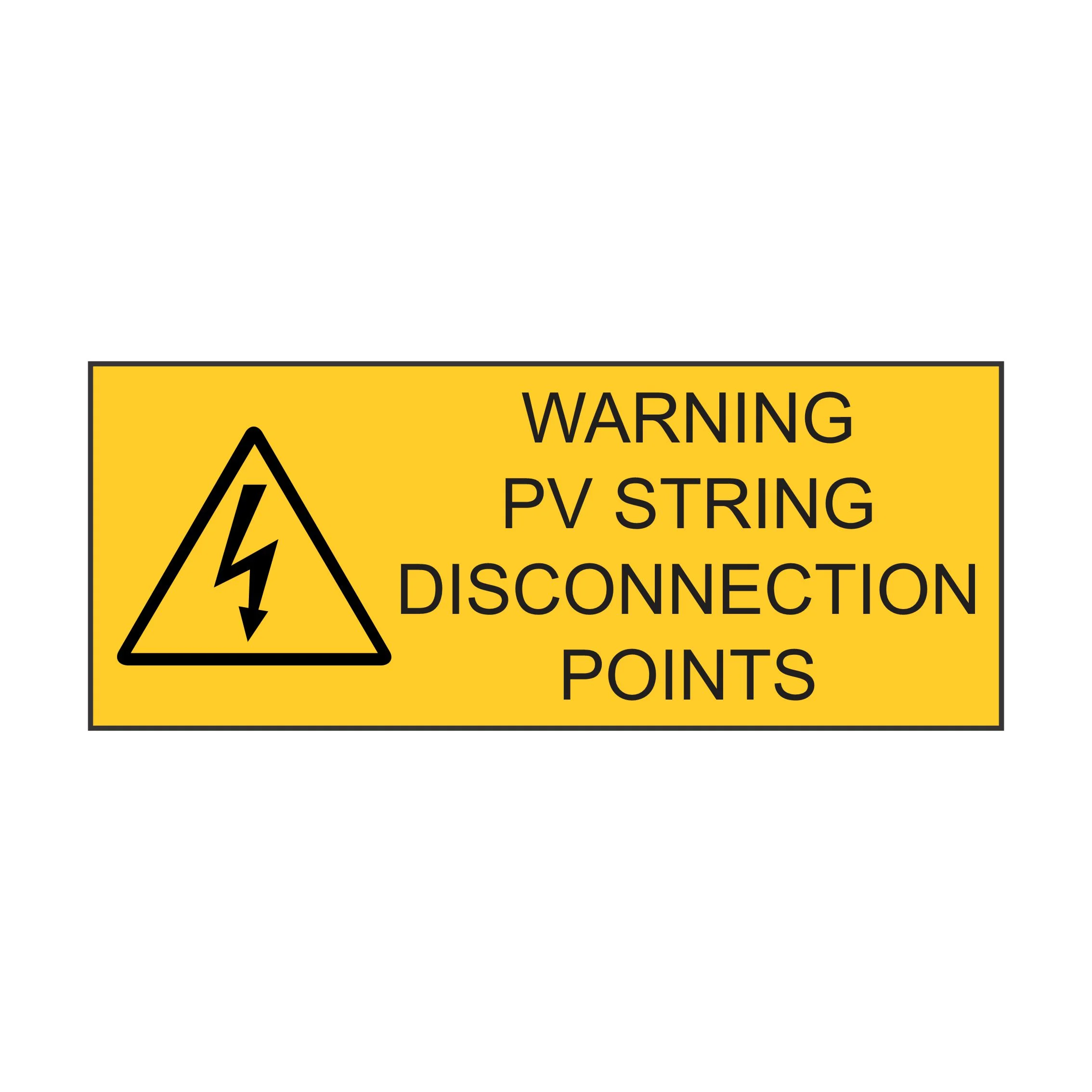 PV String Disconnection