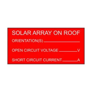 Solar Array on Roof - 85mm x 40mm