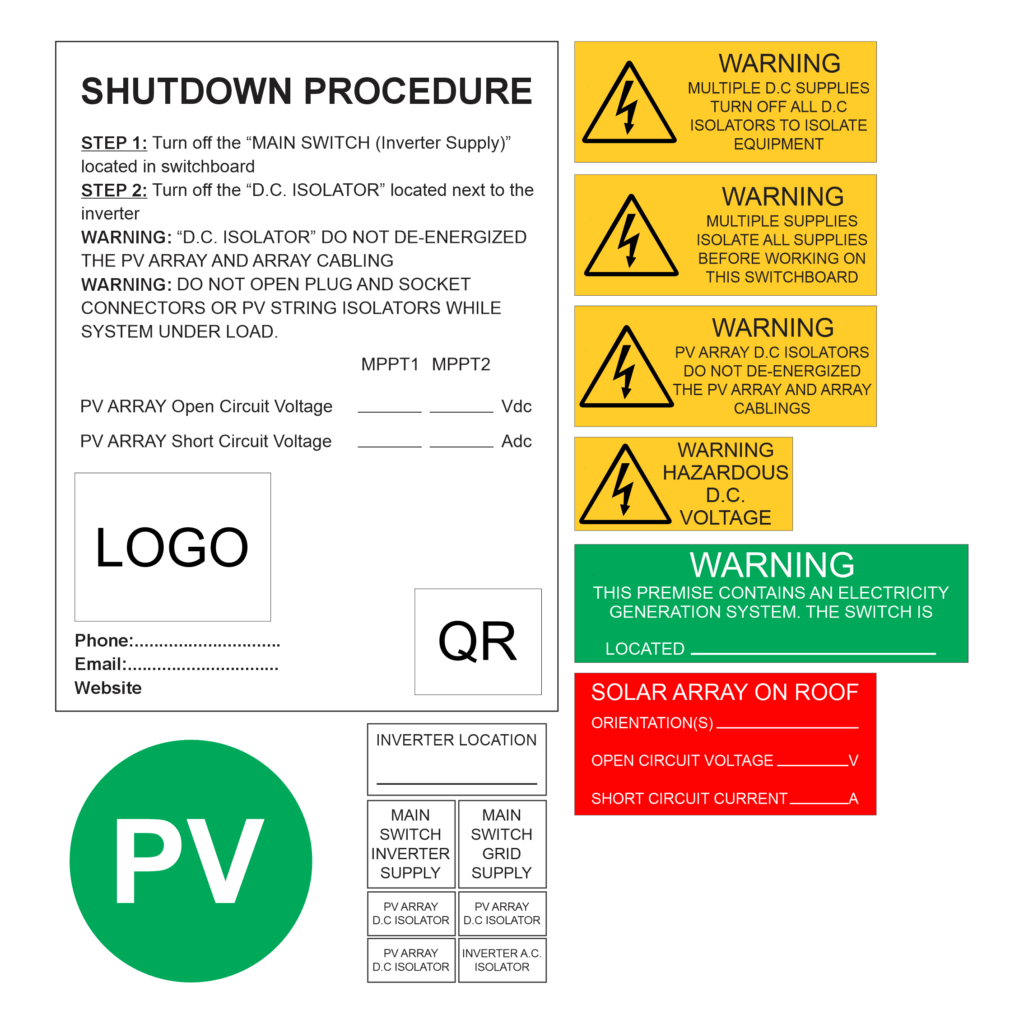 Solar Labels | Buy Now Online | Discount Safety Signs