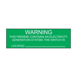 Warning This Premise Contains - 100mm x 30mm