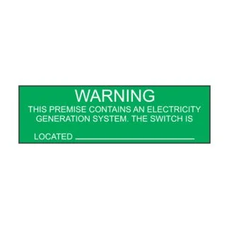 Warning This Premise Contains - 100mm x 30mm
