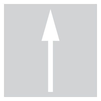 Straight Arrow Stencil – Arrow #1