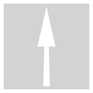 Straight Arrow Stencil – Arrow #4