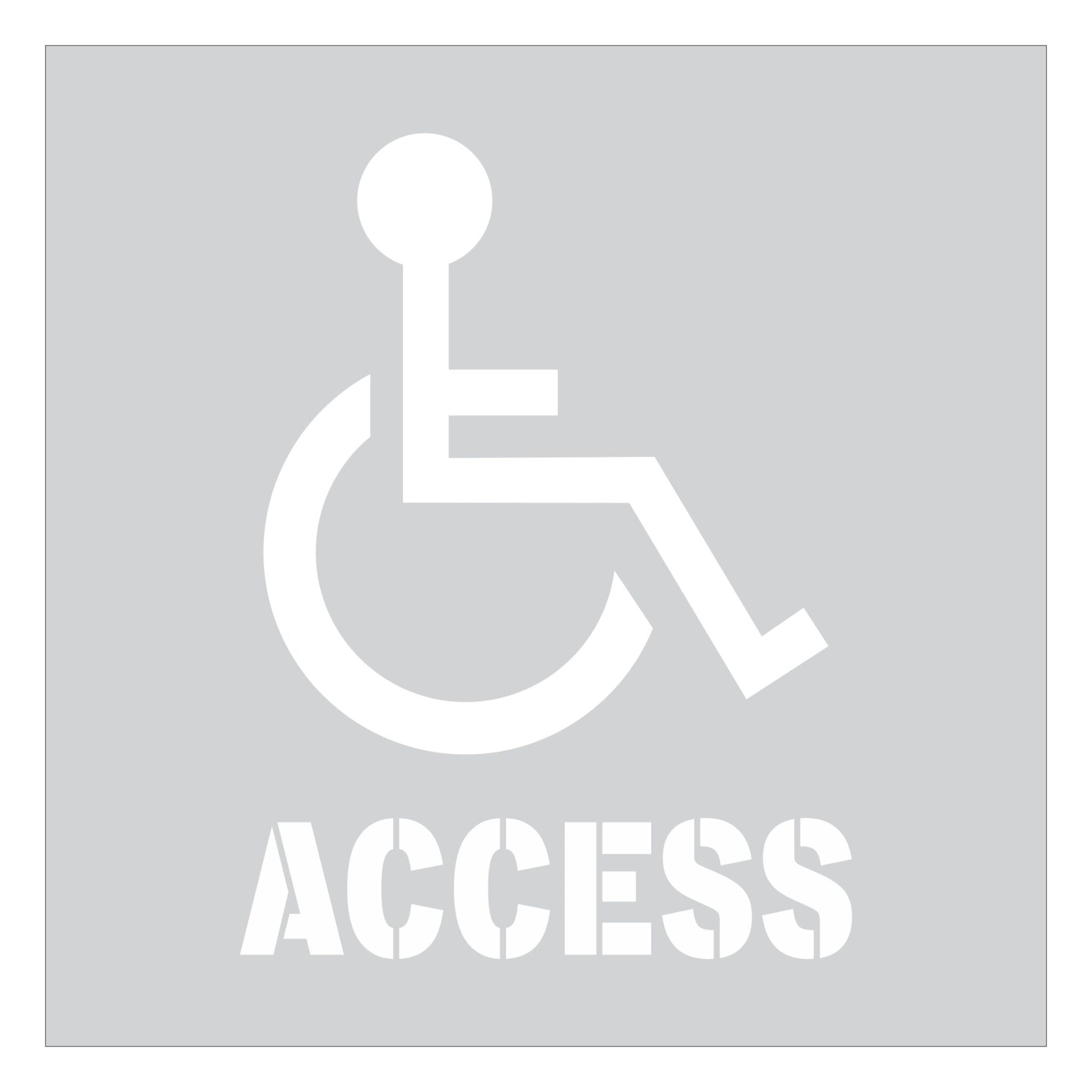 Disabled Access Stencil Buy Now Discount Safety Signs Australia