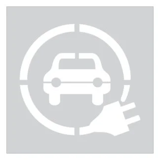 Electric Car Charge Symbol #2 Stencil