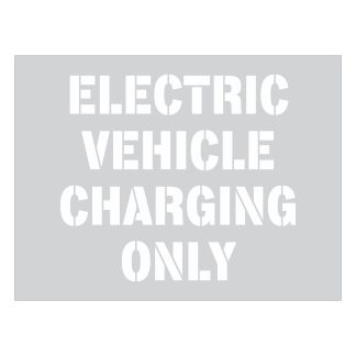 Electric Vehicle Charging Only Stencil