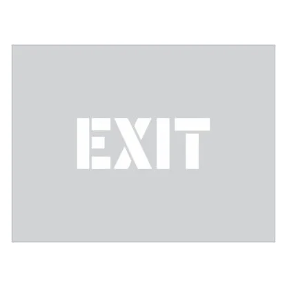Exit-Stencil-Grey