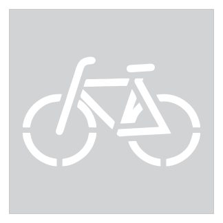 Bike Stencil For Pavements