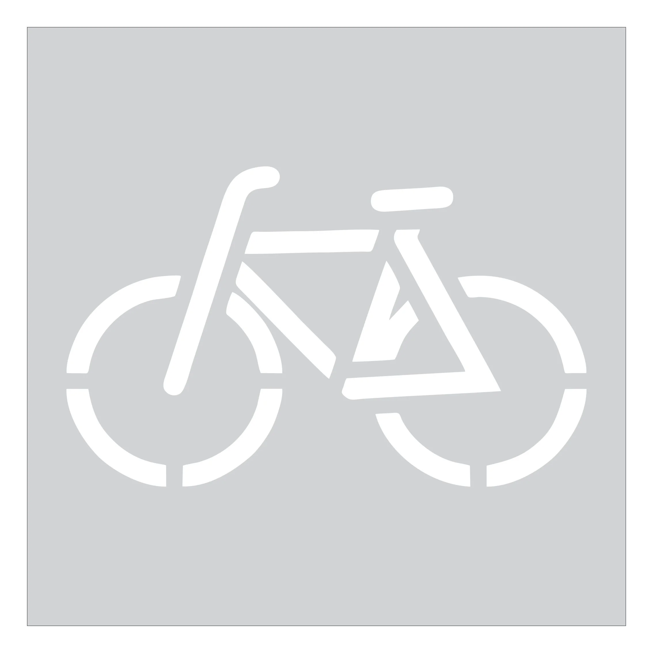 Bike Stencil For Pavements