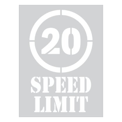 Speed-Limit-20-Stencil