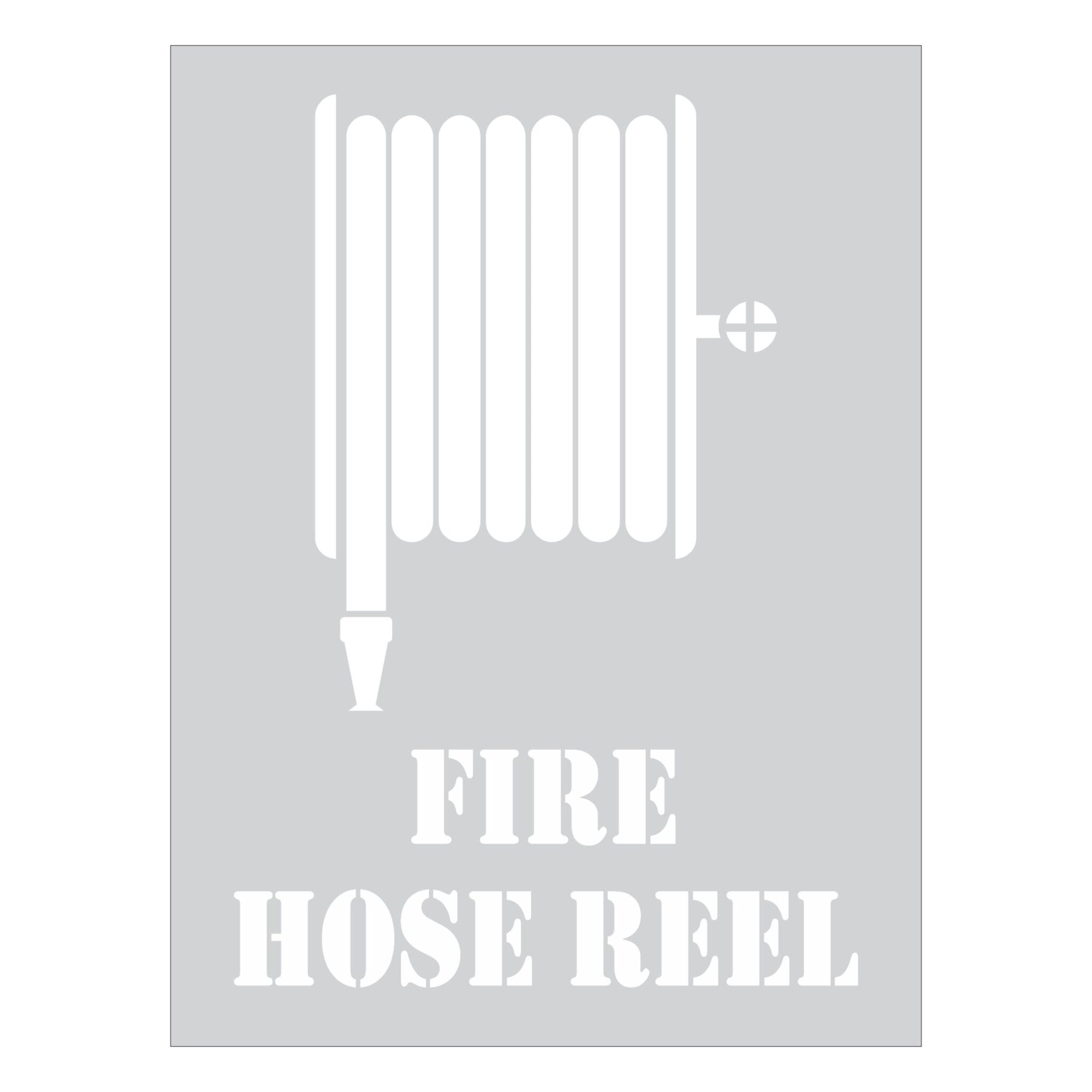 Fire Hose Reel Symbol Stencil Buy Now Discount Safety Signs Australia