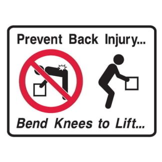 Prevent Back Injury - Bend Knees To Lift V2