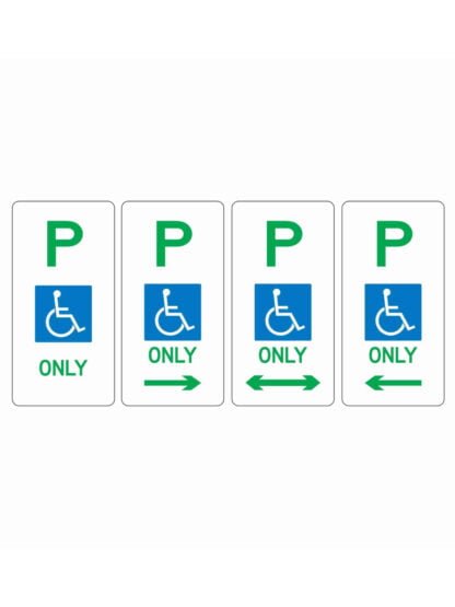 Disable Parking Sign (regulatory) (left Or Right)