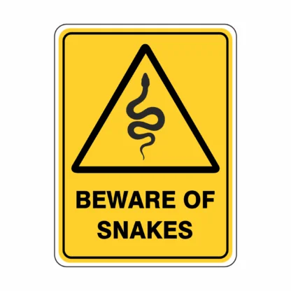 Warning Bewear of Snakes