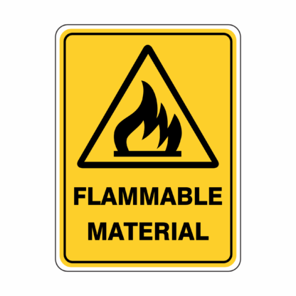 Warning Flammable Material