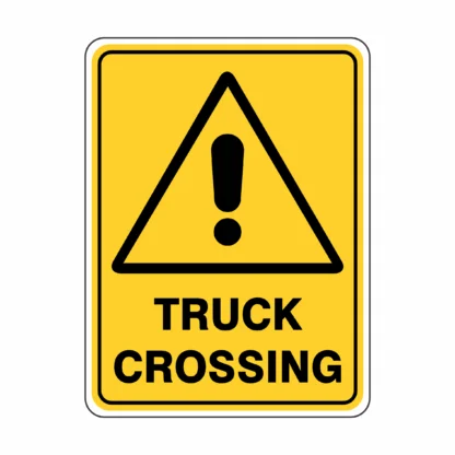 Warning Trucks Crossing