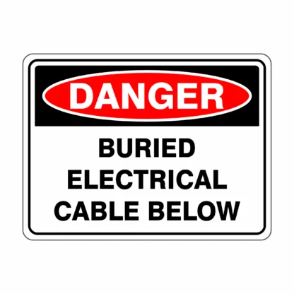 Danger Buried Electric Cable