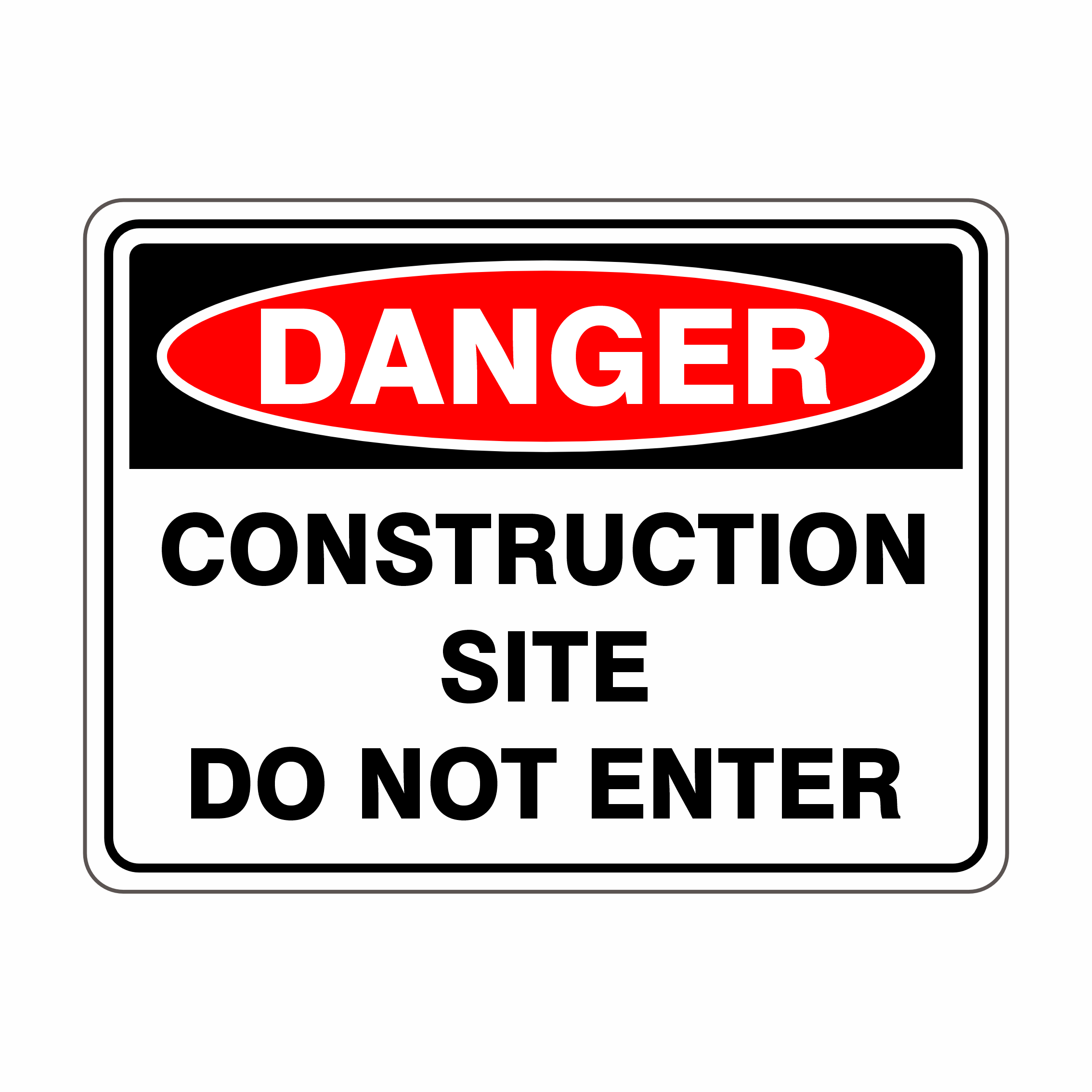 Construction Site Do Not Enter | Buy Now | Discount Safety Signs Australia