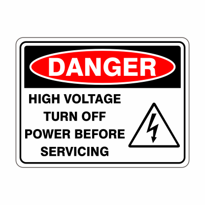 danger_HIGH VOLTAGE_Turn Off Power