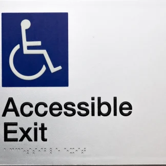 Accessible Exit Sign