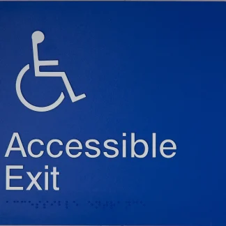 Accessible Exit Sign