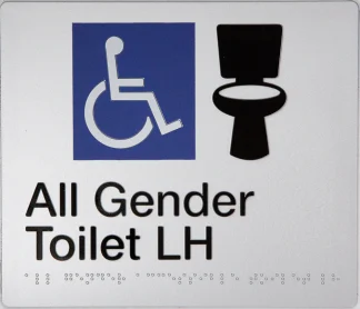 All Gender Toilet LH Sign