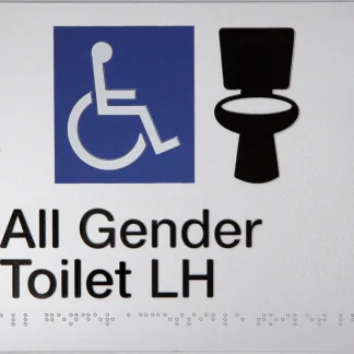 All Gender Toilet LH Sign