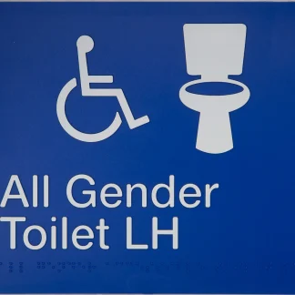 All Gender Toilet LH Sign