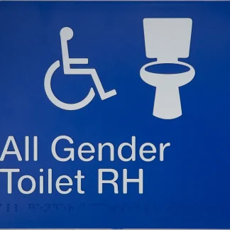 All Gender Toilet RH Sign