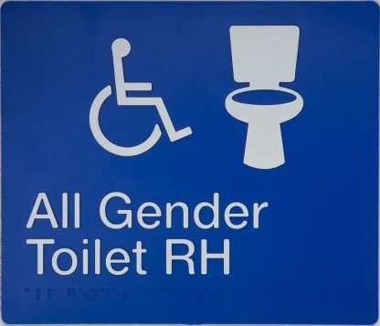 All Gender Toilet RH Sign