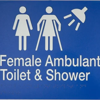 Female Ambulant Toilet & Shower Sign